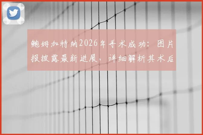 鲍姆加特纳2026年手术成功:图片报披露最新进展,详细解析其术后康复训练流程与时间表